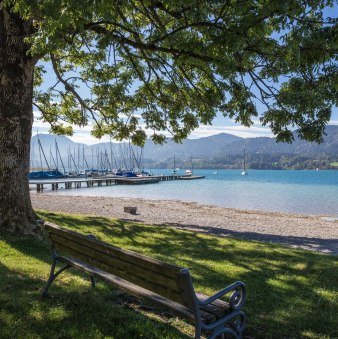 Blick auf den See, Gmund Seeglas, © Alpenregion Tegernsee Schliersee