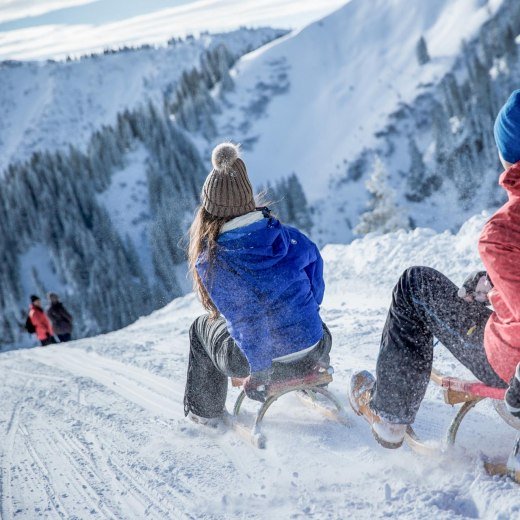 Sledging at Wallberg , © Hansi Heckmair