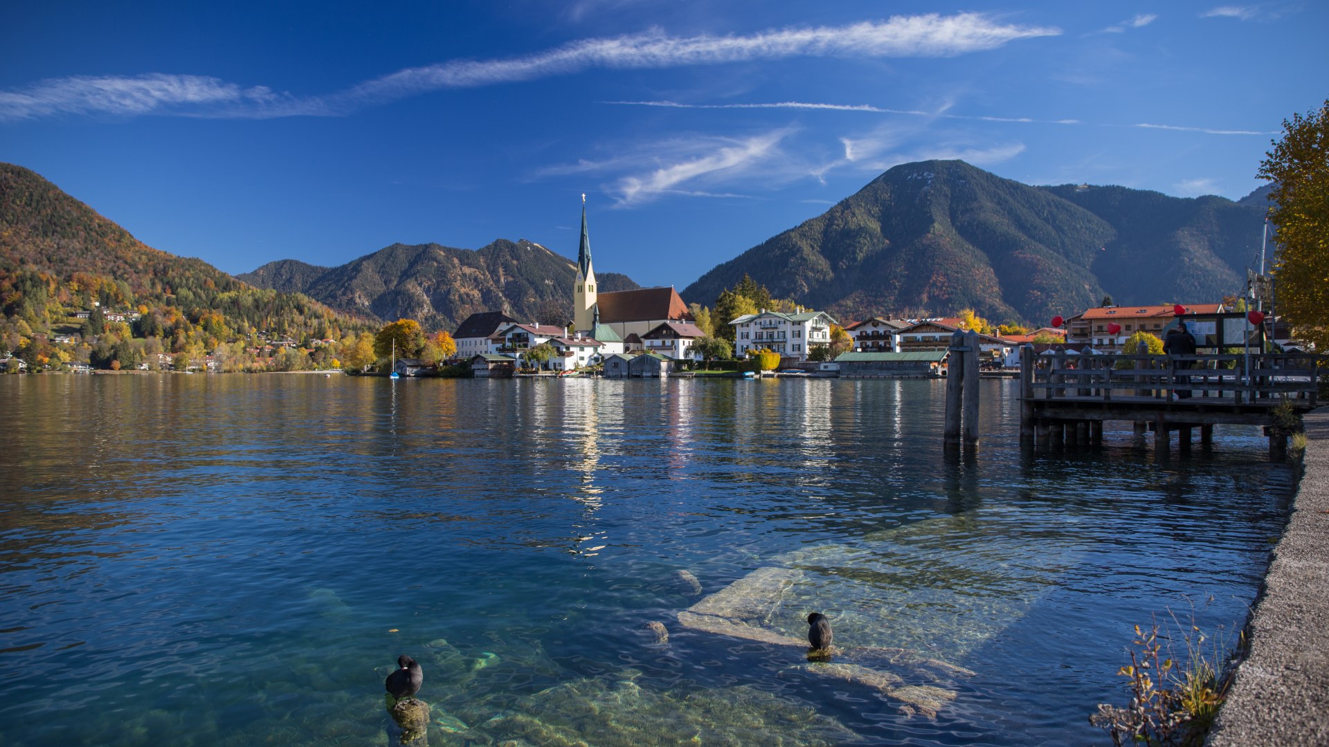 Blick auf den Malerwinkel mit der Kath. Pfarrkirche St. Laurentius, © Christoph Schempershofe