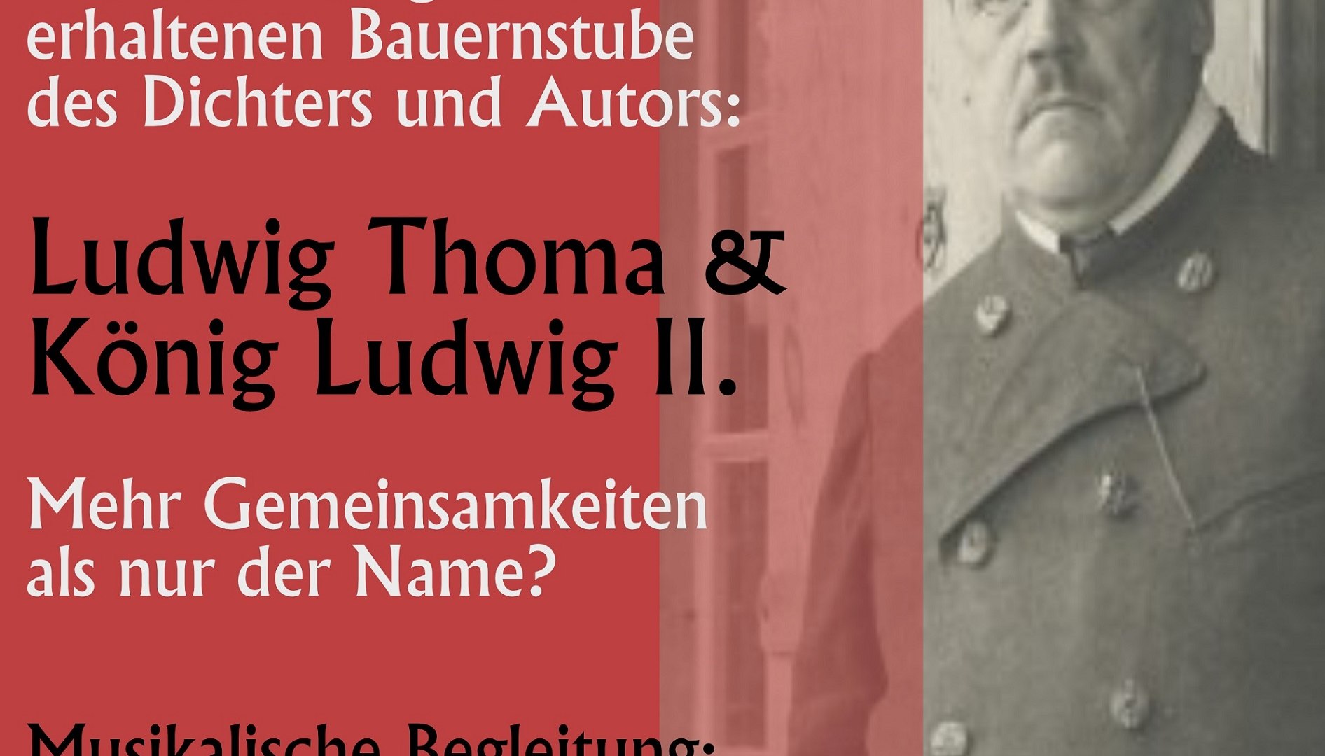 250705 Ludwig Thoma und König Ludwig, © Klaus Wittmann