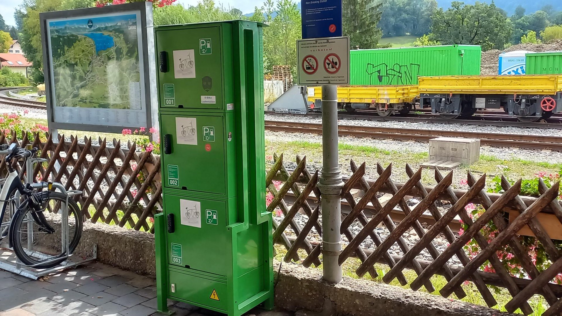 e-bike-lade-bahnhof-gmund, © Tegernseer Tal Tourismus GmbH