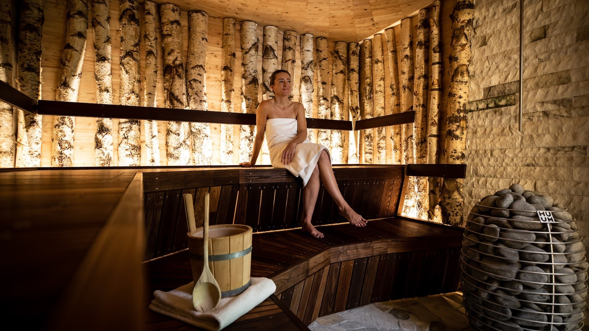 Terrassenhof_BadWiessee_Wellness_Spa_Zirbenholzsauna, © Hotel Terrassenhof